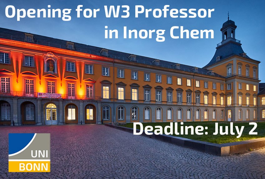 Opening for W3 Professor in Inorganic Chem