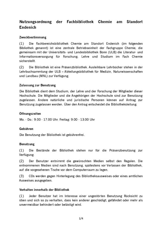 Nutzungsordnung