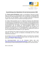 Ausschreibung Theodor-Laymann-Stipendium 2025
