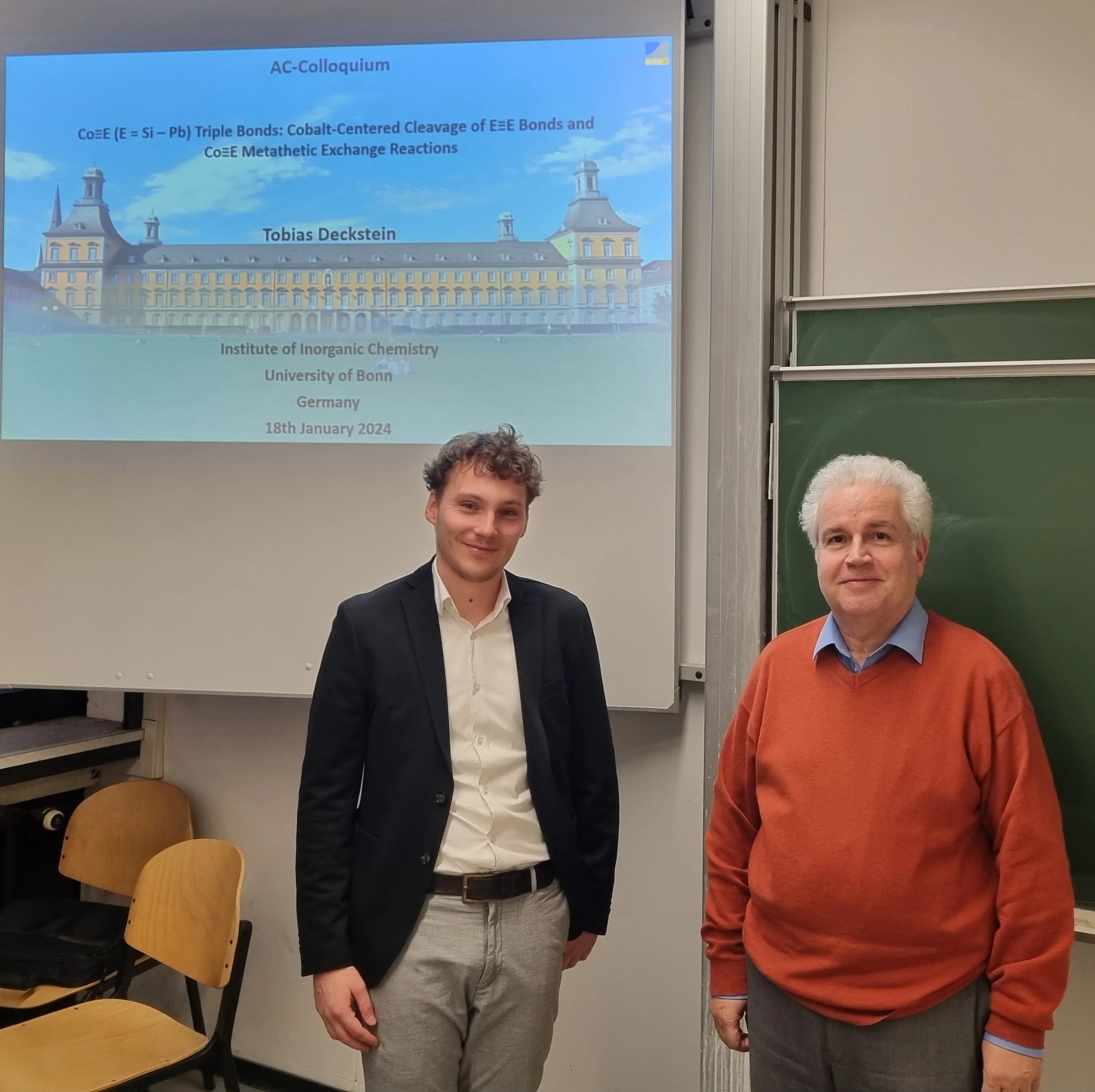 AC-Kolloquium am 18.01.2024: M. Sc. Tobias Deckstein