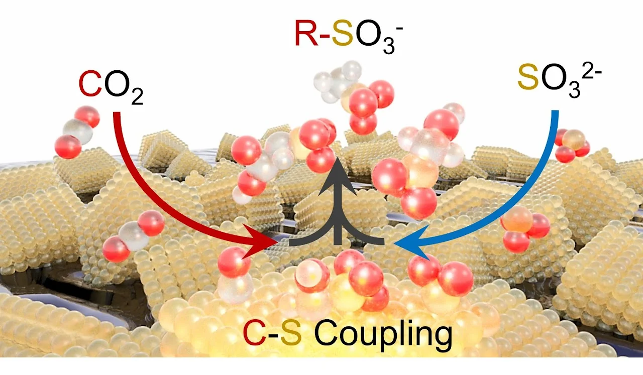 graphic Electrochemical Formation of C-S Bonds from CO2 and Small Molecule Sulfur Species