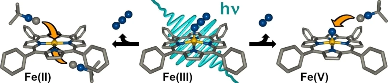 Azidoporphinatoiron(III) complex