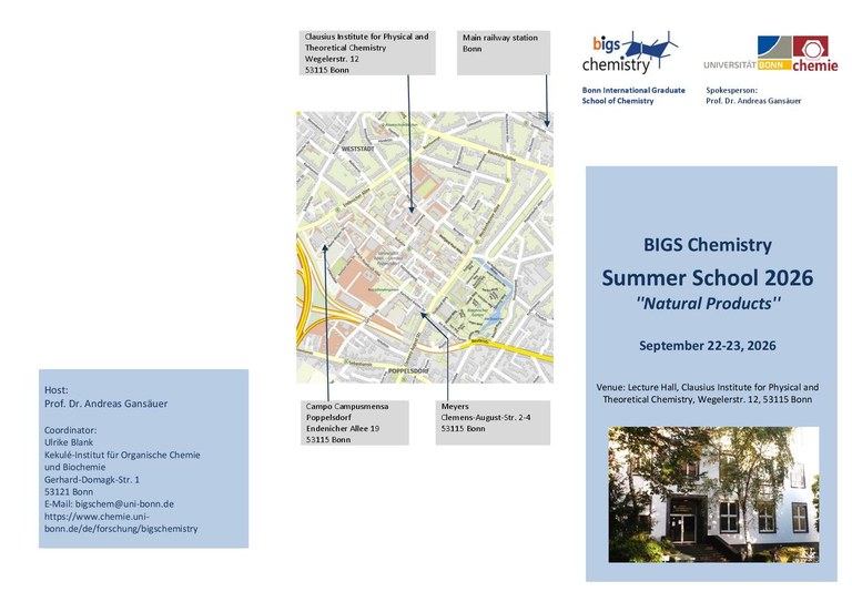BIGS Chemistry Summer School 2026 program